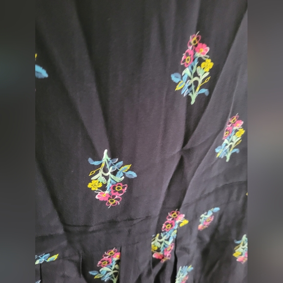 Zadig & Voltaire Rougi Floral Long Sleeve Silk Shirtdress - Picture 9 of 10